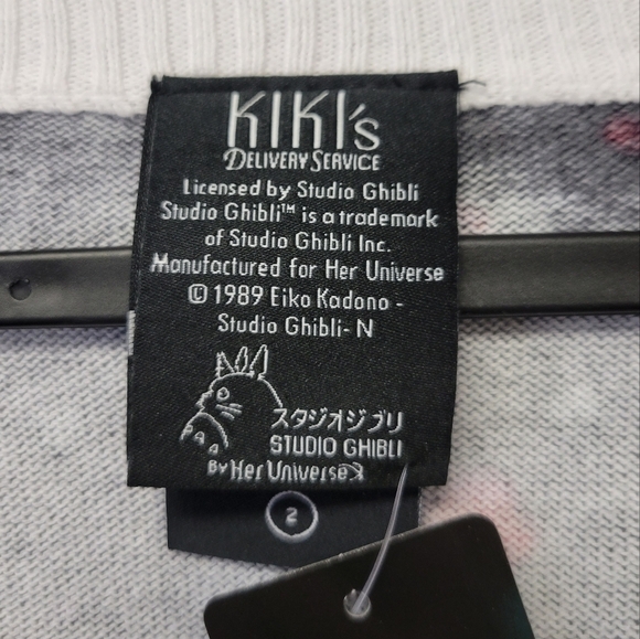 Torrid Ghibli Jiji Kiki Delivery Service Sweater Gray 2X - Picture 6 of 9
